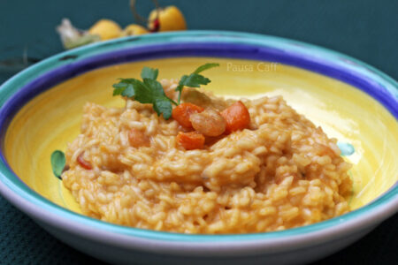 Risotto zucca e gamberetti