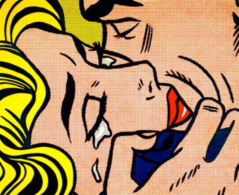 Lichtenstein,''Il bacio''