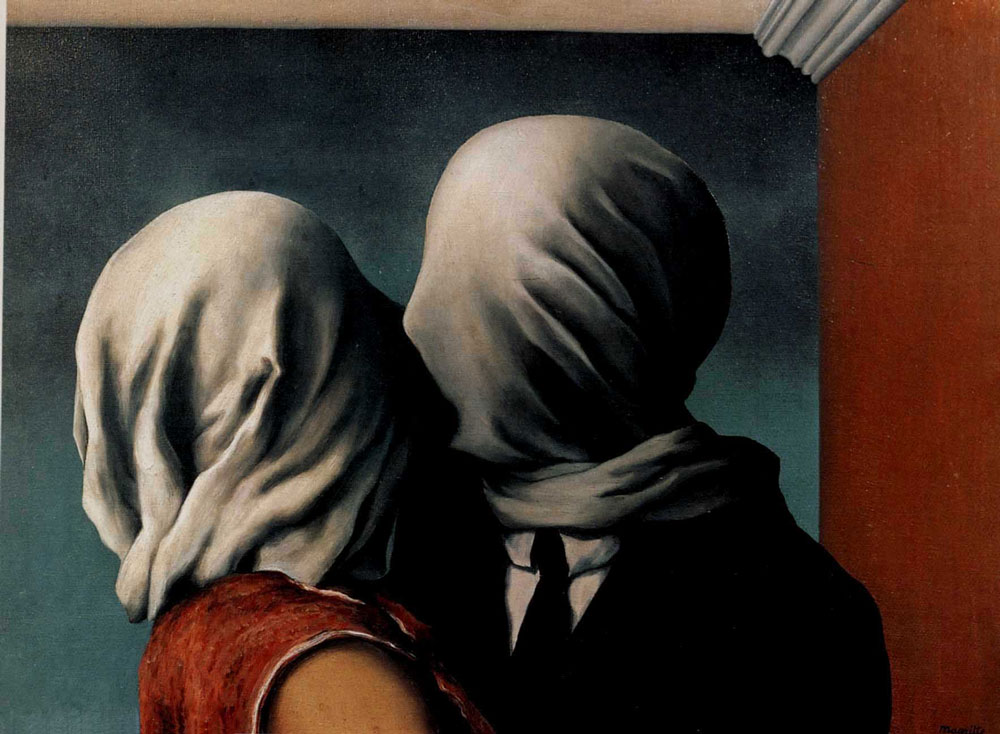 René-Magritte-,-''Gli-amanti''-