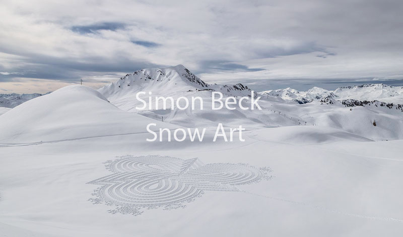 La Snow Art di Simon Beck