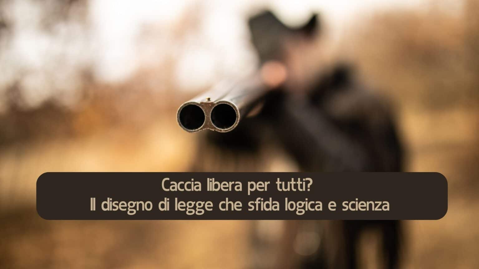 Caccia libera per tutti? Il disegno di legge che sfida logica e scienza